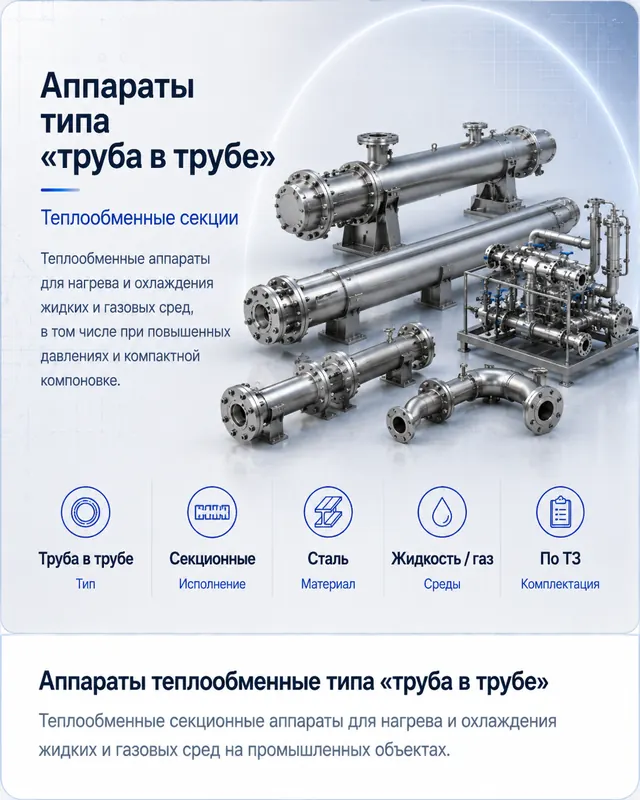 Аппараты «труба в трубе»