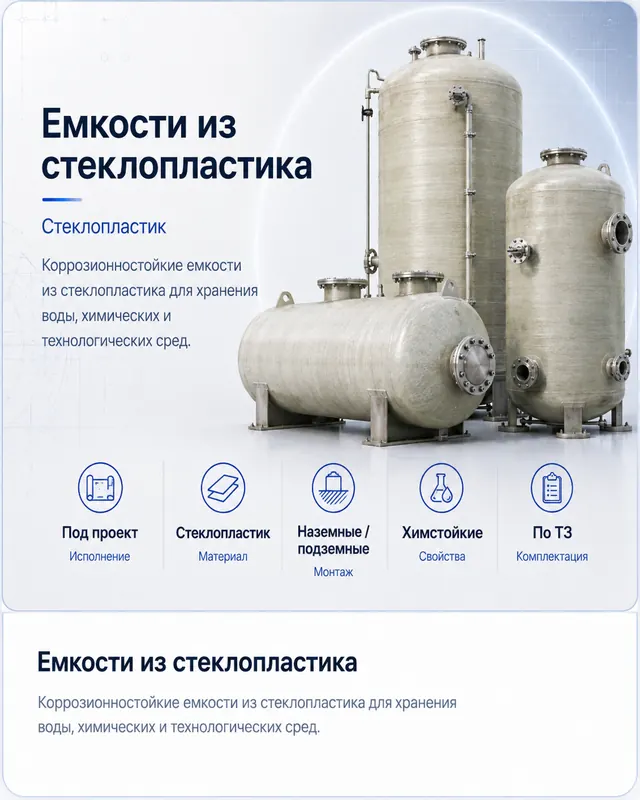 Емкости из стеклопластика