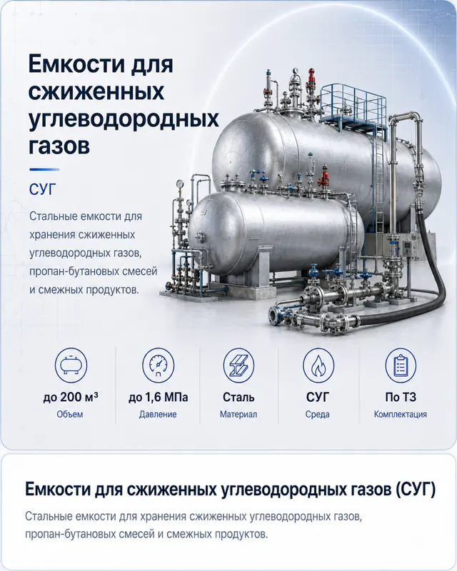 Емкости СУГ