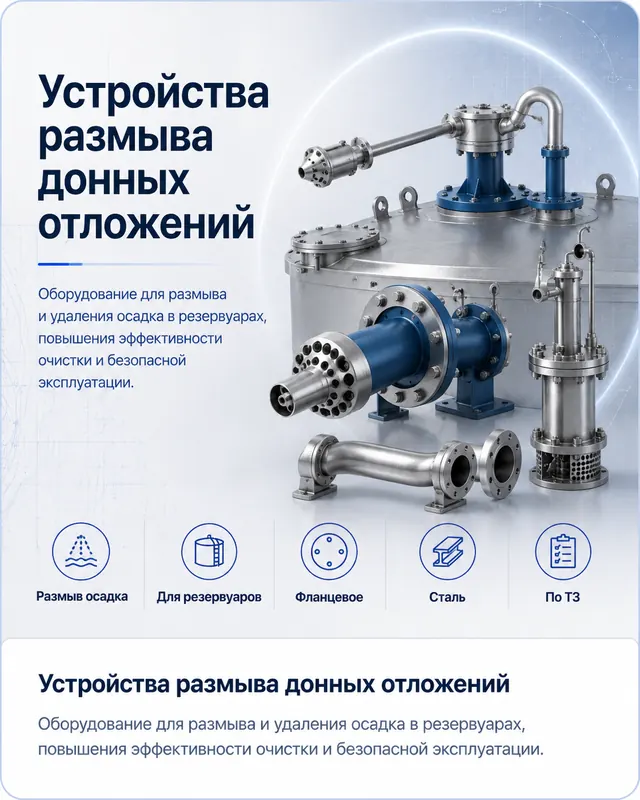 Устройства размыва донных отложений